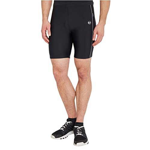 Ultrasport Herren Laufhose Shorts mit Quick-Dry-Funktion, Schwarz/Palomagrau, Large von Ultrasport