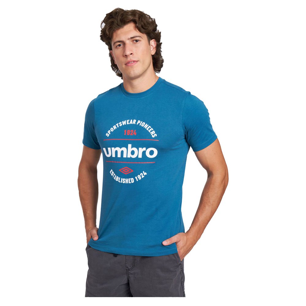 Umbro Circular Graphic Short Sleeve T-shirt Blau L Mann von Umbro