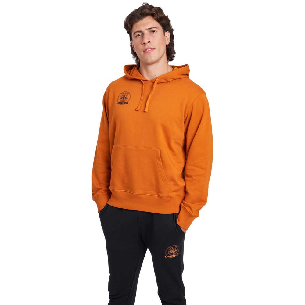 Umbro Collegiate Graphic Hoodie Orange L Mann von Umbro