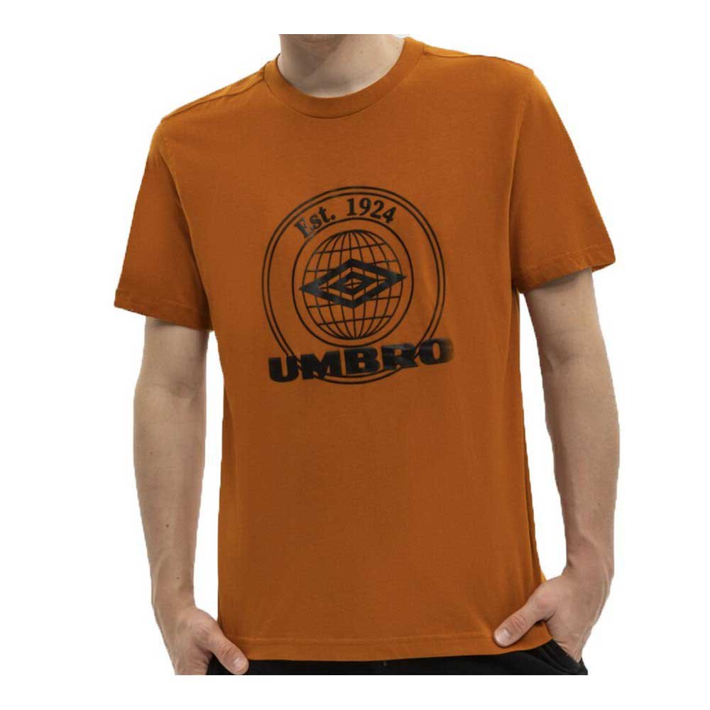 Umbro Collegiate Graphic Short Sleeve T-shirt Orange XL Mann von Umbro