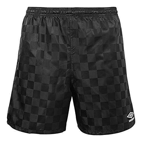 UMBRO Herren-Shorts mit Schachbrettmuster Größe L Schwarz Beauty/Weiß von UMBRO