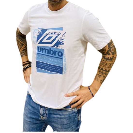 Umbro Layered Box Logo Graphic Short Sleeve T-shirt Weiß S Mann von Umbro