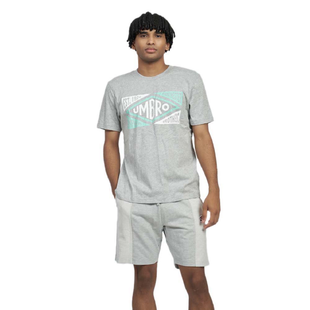 Umbro Origins Short Sleeve T-shirt Grau 2XL Mann von Umbro