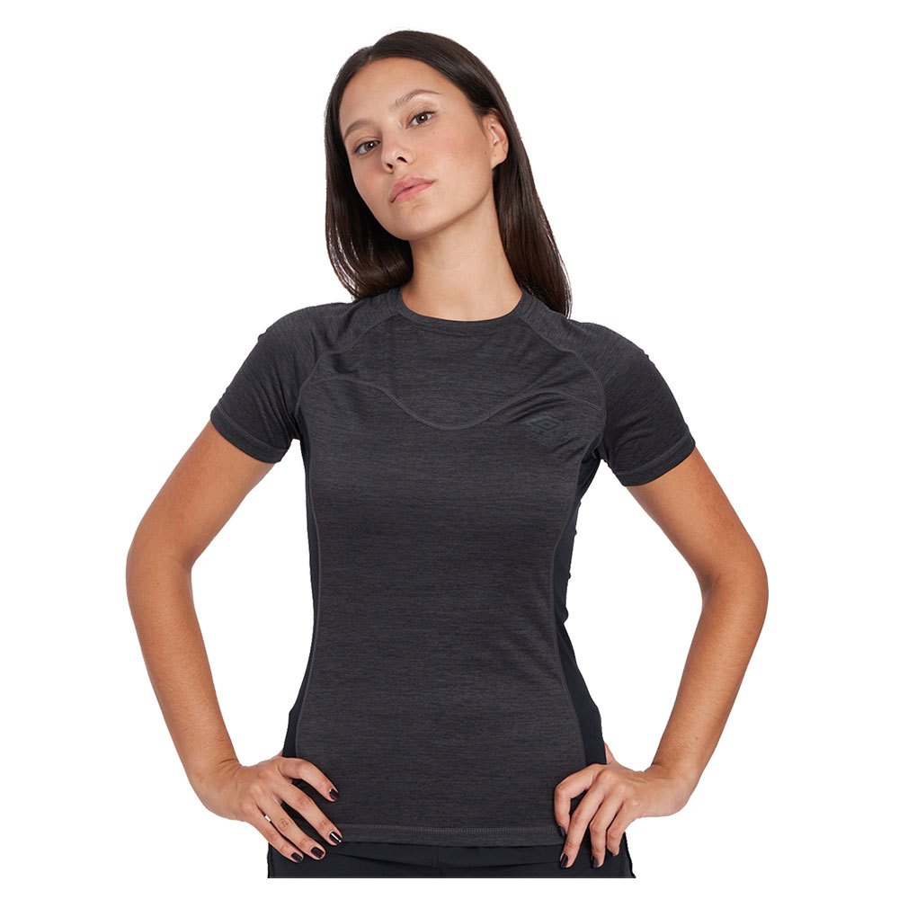 Umbro Pro Training Marl Poly Short Sleeve T-shirt Grau XL Frau von Umbro