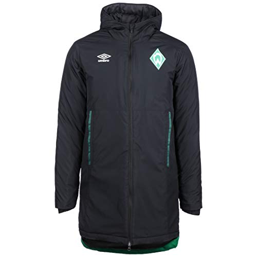 Umbro SV Werder Bremen Padded Winterjacke Herren schwarz/grün, M (48/50 EU) von UMBRO