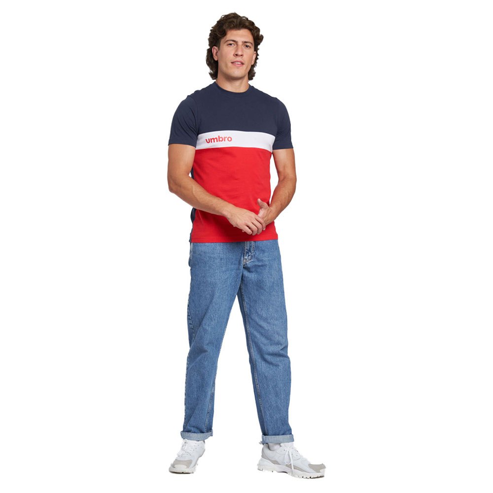 Umbro Sportswear Short Sleeve T-shirt Rot,Blau S Mann von Umbro