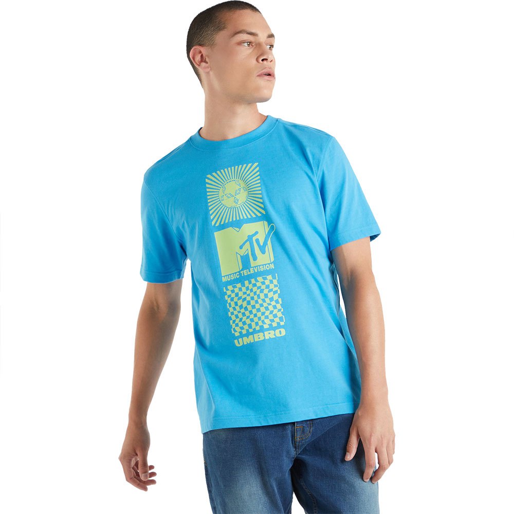Umbro X Mtv Graphic Short Sleeve T-shirt Blau L Mann von Umbro