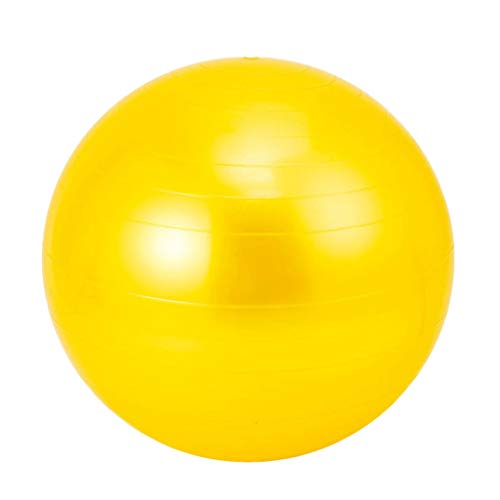 Umerk Gymnastikball Übung Yoga-Kugel Fitness Ball Nicht Beleg for Fitness, Balance & Fitness Workouts mit Luftpumpe (Color : Yellow, Größe : 65cm) von Umerk