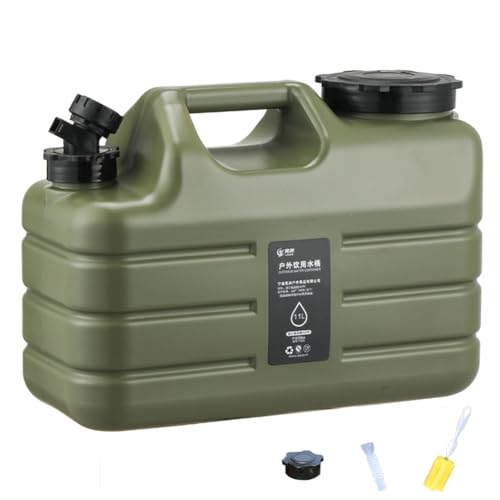 Umikk Wasserkanister mit Hahn10-18L, Camping Wasserkanister BPA-frei Trinkwasserkanister, Tragbarer Mehrzweckkanister Wassertank, Wassertank Camping mit Griffen von Umikk