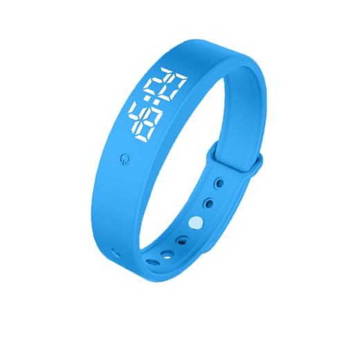 Vibrationswecker Armband, Vibrationsalarm Erinnerung Uhr, Silent Vibrations Wecker Armband, Töpfchen-Trainingsuhr, Trinkerinnerung, Pillenerinnerungen, Vibrationsarmuhr für Kinder Erwachsene, Blau von Umllpet