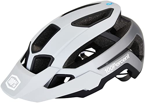100% 1 00% Altec Mountainbike-Helm, leicht, Ultraleicht und atmungsaktiv, MTB, Smartshock mit verstellbarem Visier und Ratschenbefestigung Radfahren, farbig, Größe von 100%