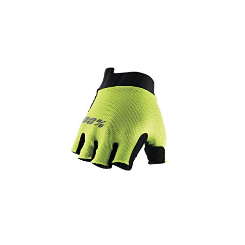 100% Unisex's Exceeda Gel-Handschuhe, kurz L Neongelb von Unknown