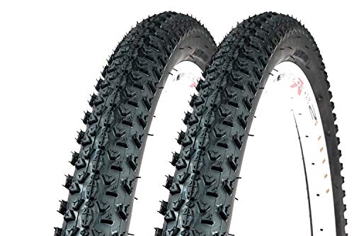 2 Stück 29 Zoll Fahrrad Reifen 54-622 MTB Tire 29x2.10 Mantel Decke Greenstone schwarz von Unbekannt