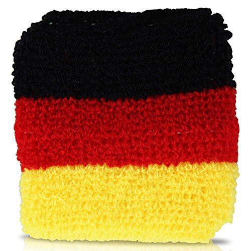 2 Stück Schweissband BRD, Deutschland Farben, WM 2010, Fanartikel, Fussball, Sportband, Textilband von Unbekannt