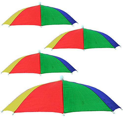 4 x Kopf Regen Schirm Sonnenschirm Regenschirm Kopfschirm von Unbekannt