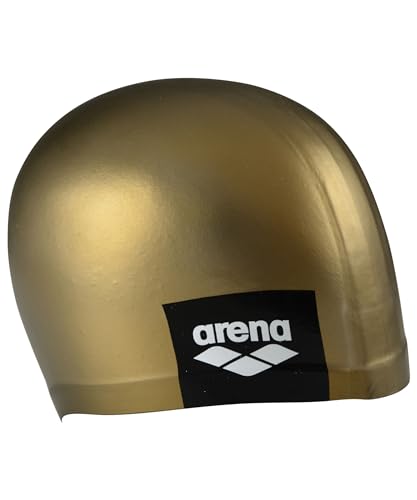 ARENA Unisex Arena Unisex Moulded Silicone Swimming Cap for Men and Women Badekappe, gold, Tu EU von ARENA