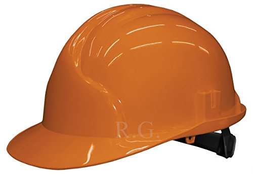 Bauarbeiterhelm Schutzhelm Bauhelm Schutzhelme Helm EN 397 53-61 cm 6 Farben (Orange) von Unbekannt