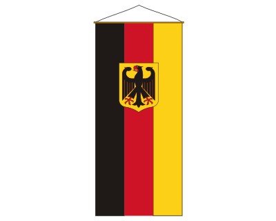 Flaggen Pehl Deutschland Banner Fahne mit Wappen 90 x 200 cm von Flaggen Pehl