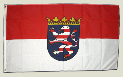 Flagge Deutschland Hessen - 90 x 150 cm von Unbekannt