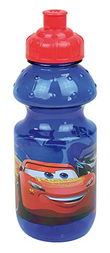 FUN HOUSE 005828 Disney Cars Trinkflasche für Kinder, Unisex, Blau, MM von Fun House