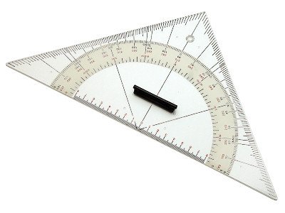Kursdreieck groß - 32cm Navigation Dreieck von Unbekannt