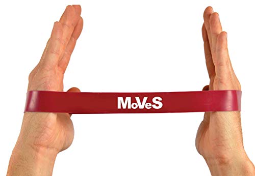 MSD Trainingsband aus Gummi, geschlossenes Loop-Band für Pilates, Yoga, Fitness – Mittlere Spannkraft, Rot von Unbekannt