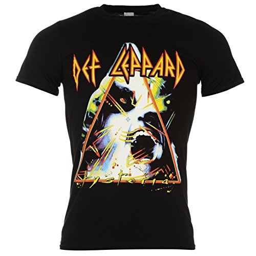 Offizielles Band-T-Shirt Def Leppard Hysteria, Herren, schwarz, Musiker-T-Shirt L von Unbekannt