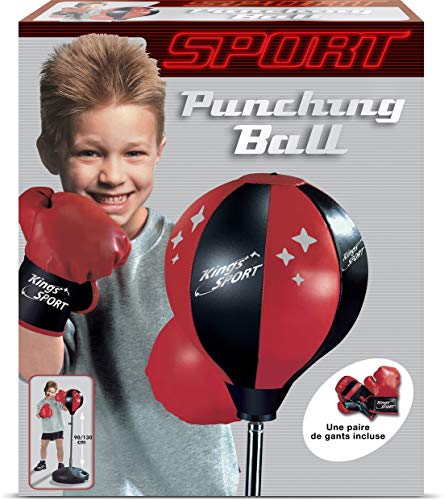 sans Marque Unisex Jugend Punchingball Punching Ball, rot/schwarz, Non Applicable von Unbekannt