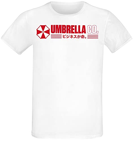 Resident Evil Umbrella Co. Männer T-Shirt weiß S 100% Baumwolle Gaming von Difuzed