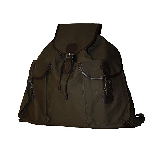 Rucksack Segeltuch Jagd Rucksack - Aus kräftigem Jagdleinen - 55x60cm von Unbekannt