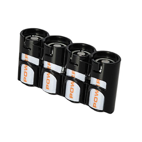 STORACELL Battery Slimline Caddy für 4 CR123 Batterien Schwarz von Unbekannt