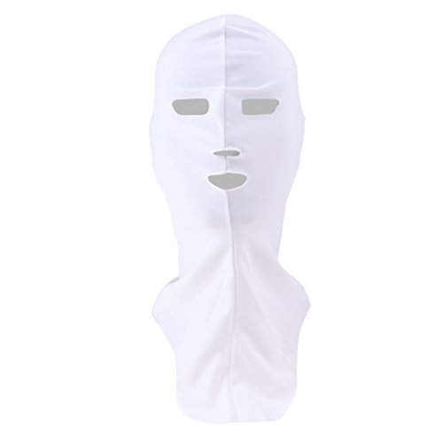 Sharplace Sonnenschutz Schwimmmaske Badekappe Facekini Tauch Cap UV Schutz Kopfbedeckung mit Gesichtsmaske Vollgesichtsmaske, Weiß von Unbekannt