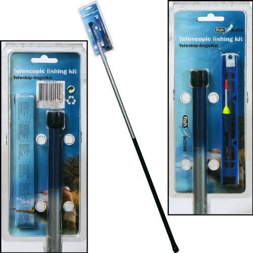 Stipprute Kopfrute Angelrute 2,70m mit Zubehör. Angelset Teleskoprute Fishing Rod von Unbekannt