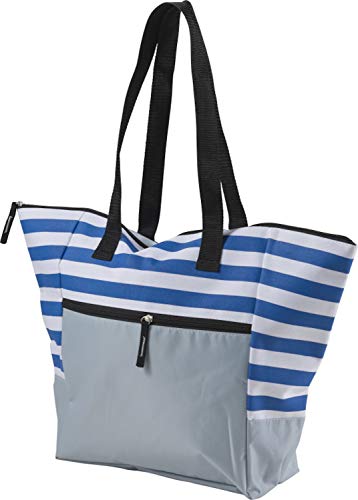 Strandtasche mit Reißverschluss Groß Badetasche XXL für z.b Familie Beachbag (Blau) von Unbekannt