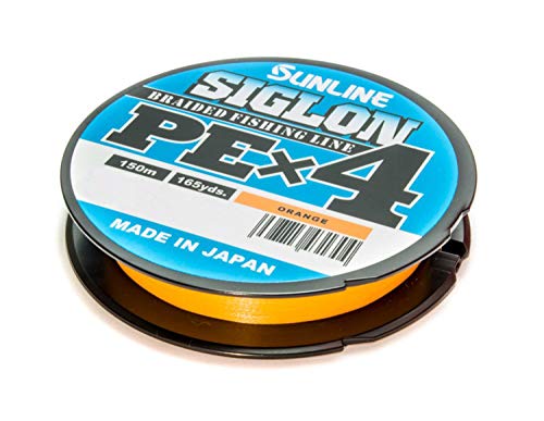 Sunline Siglon PE X4 Orange 150m geflochtene Schnur, Durchmesser/Tragkraft:0.187mm / 9.2kg von Sunline