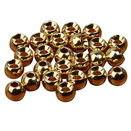 Unbekannt 25 STK Fliegenbinden Tungsten Beads Geschlitzte Perlen Tungsten Beads - Gold, 4mm von Unbekannt