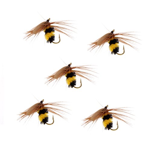 Unbekannt 5 Hummel Nymphe Forelle Fliegt Fliegen Angelhaken Bionische Biene Köder von Unbekannt