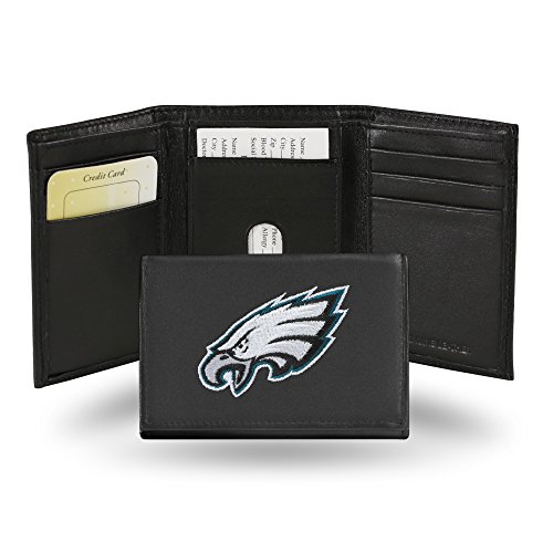 Unbekannt Besticktes Portemonnaie von NFL, dreifach gefaltet, Unisex Herren, RTR2501, Schwarz, einheitsgröße von Unbekannt