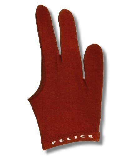 Unbekannt Billard-Handschuh, Felice DUNKELROT, für rechte und Linke Hand, Profihandschuhe aus den USA von Unbekannt