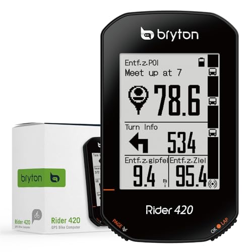 Bryton Unisex – Erwachsene 420E Rider, Schwarz, 83,9 x 49,9 x 16,9 cm, 83.9x49.9x16.9 von Bryton