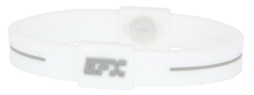 Unbekannt EFX Silicone Sport Bracelet, 8-Inch, White/Cool Grey (Japan Import) von EFX