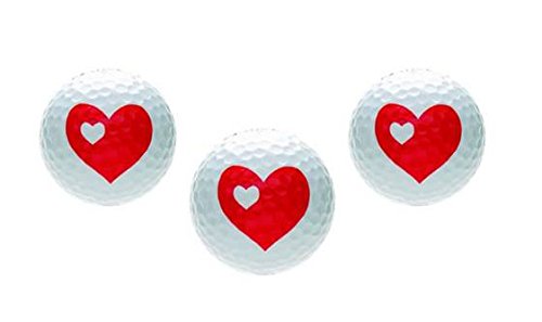 Unbekannt Golfballset HERZ,Golfbälle mit Herzdesign,Golfgeschenke für Verliebte Herzen von Unbekannt
