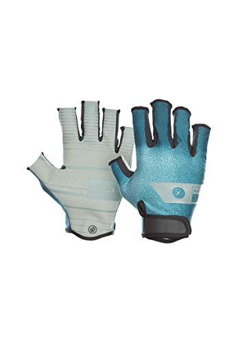 Unbekannt ION Amare Half Finger Neopren Handschuhe-Green/Blue-S von Unbekannt