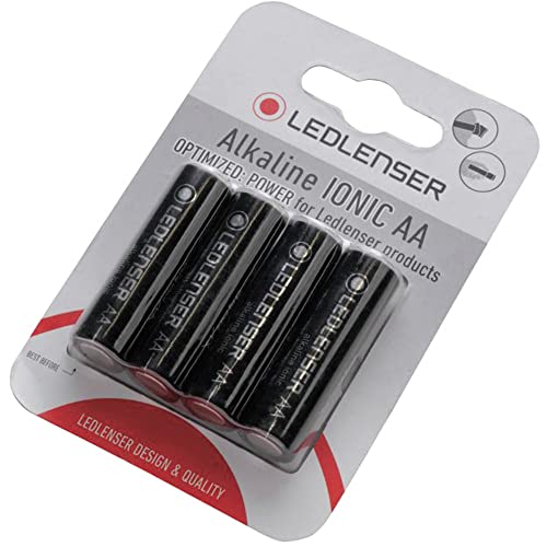 Led Lenser Unisex – Erwachsene LR6-Ionic Ledlenser Ionic AA Mignon Alkaline Batterien LR6 4er Blister Pack, Black von Ledlenser