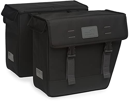 New Looxs Origin Double Hybrid Gepäckträgertasche, Black, 36 x 33 x 15 cm von New Looxs