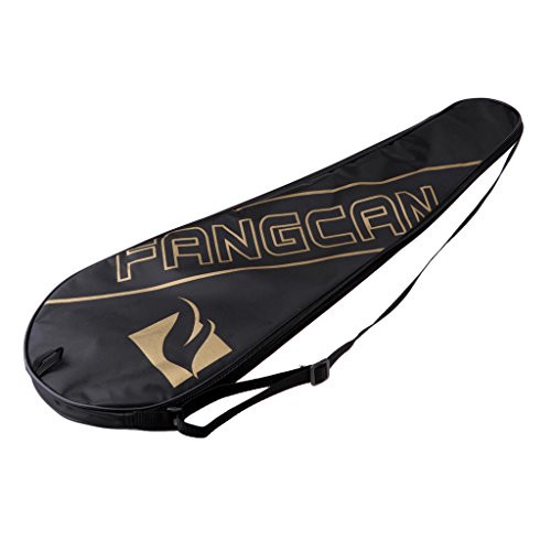 Unbekannt Schlägertasche Badmintontasche Badmintonschläger Sports Racket Bag Squash Tasche für Erwachsener Kinder, Schwarz von Unbekannt