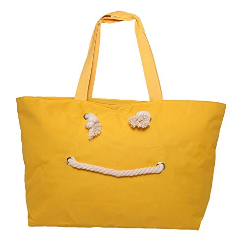 Unbekannt Strandtasche Badetasche Happy Smile XXL (Nr. 80 - Nr. 85) (Gelb) von Unbekannt