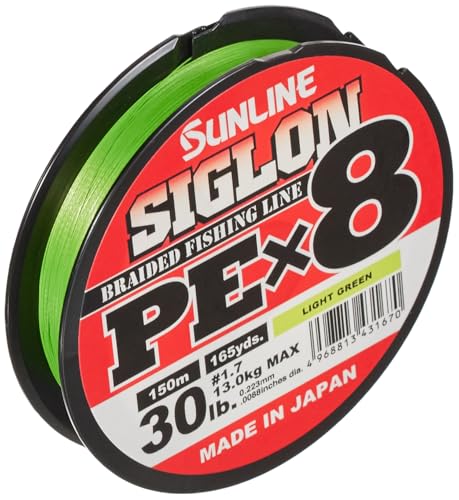 Sunline Siglon Braid Pe X8 Light Green 0.223mm 13Kg 150m von Sunline