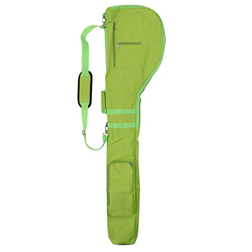 Unbekannt Tragbare Golftasche/Reisetasche für Golfschläger, mit Reißverschluss, 2 Taschen, AOD (grün) von Unbekannt