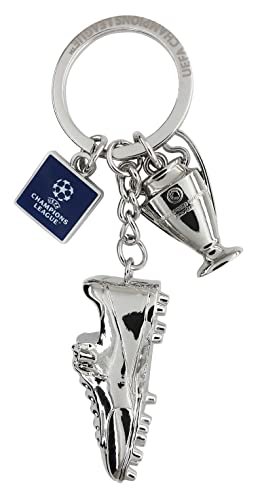 UEFA Champions League Schlüsselanhänger, Fußballschuh, Einheitsgröße, silberfarben, silber, one size, Zeitgenössisch von UEFA
